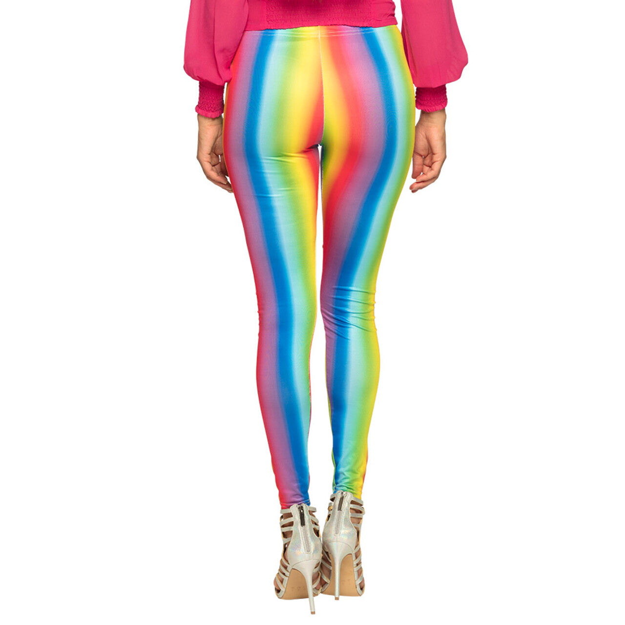 Op deze afbeelding zie je een Kostuums, van het merk Boland. Legging Regenboog Moves Vrouw