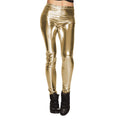 Goldene Metallic-Leggings Damen