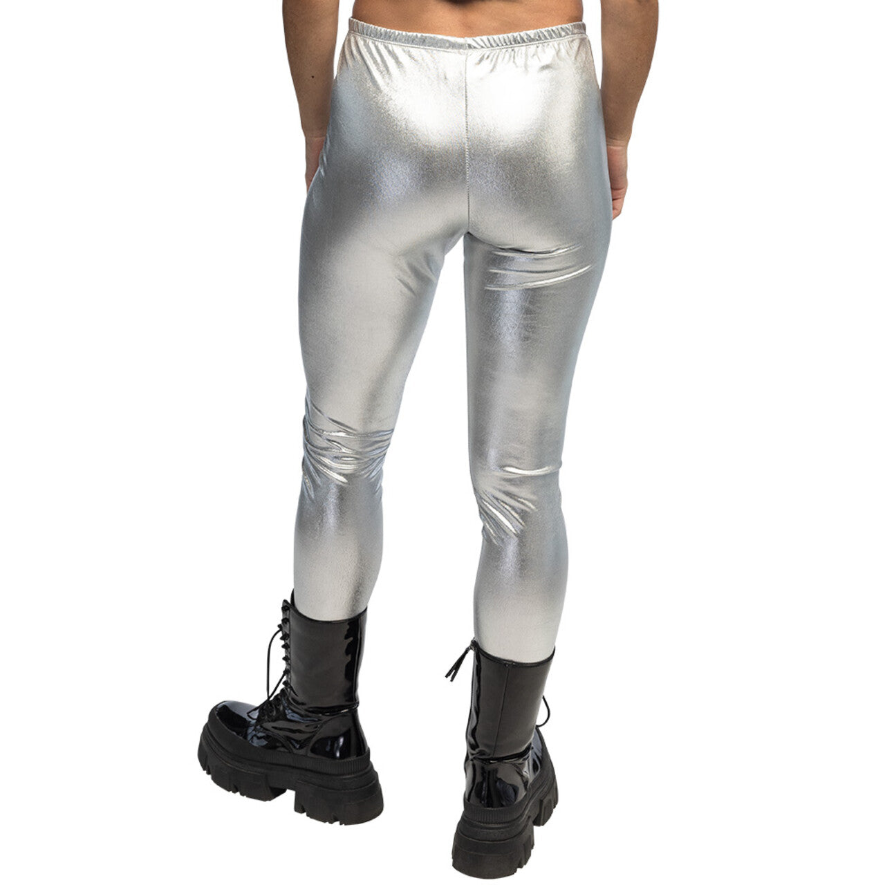 Op deze afbeelding zie je een Kostuums, van het merk Boland. Legging Zilver Metallic Vrouw
