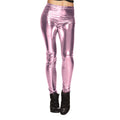 Leggings Metallic Hellrosa Damen