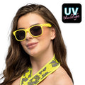 Festival Party Bril Neon Geel
