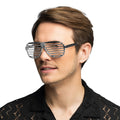 Futuristische Partybril Zilver
