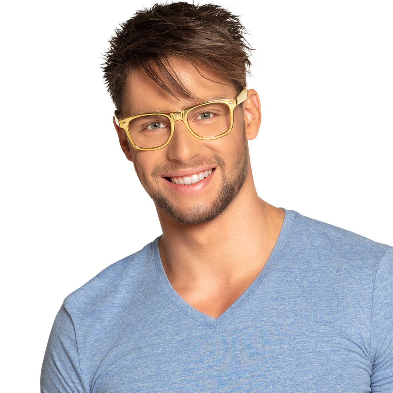 Op deze afbeelding zie je een Accessoires, van het merk Boland. Set 3 Brillen Met Gouden Randje (Exclusief Glazen)