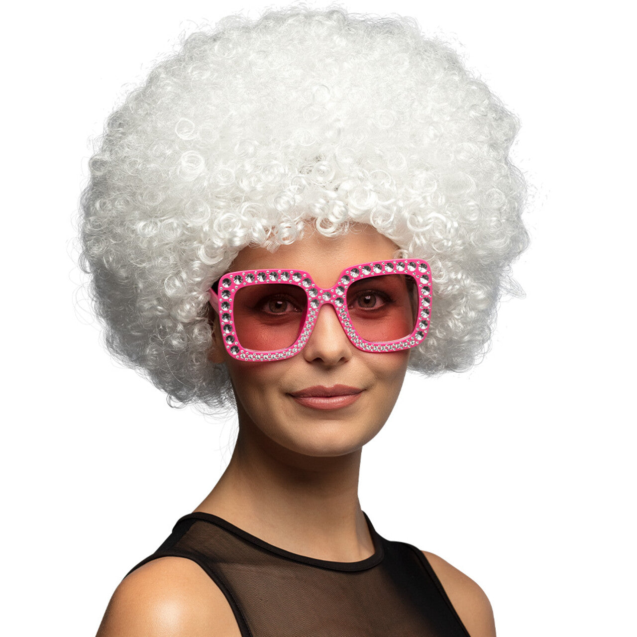 Op deze afbeelding zie je een Accessoires, van het merk Boland. Partybril Bling Bling Roze Uv