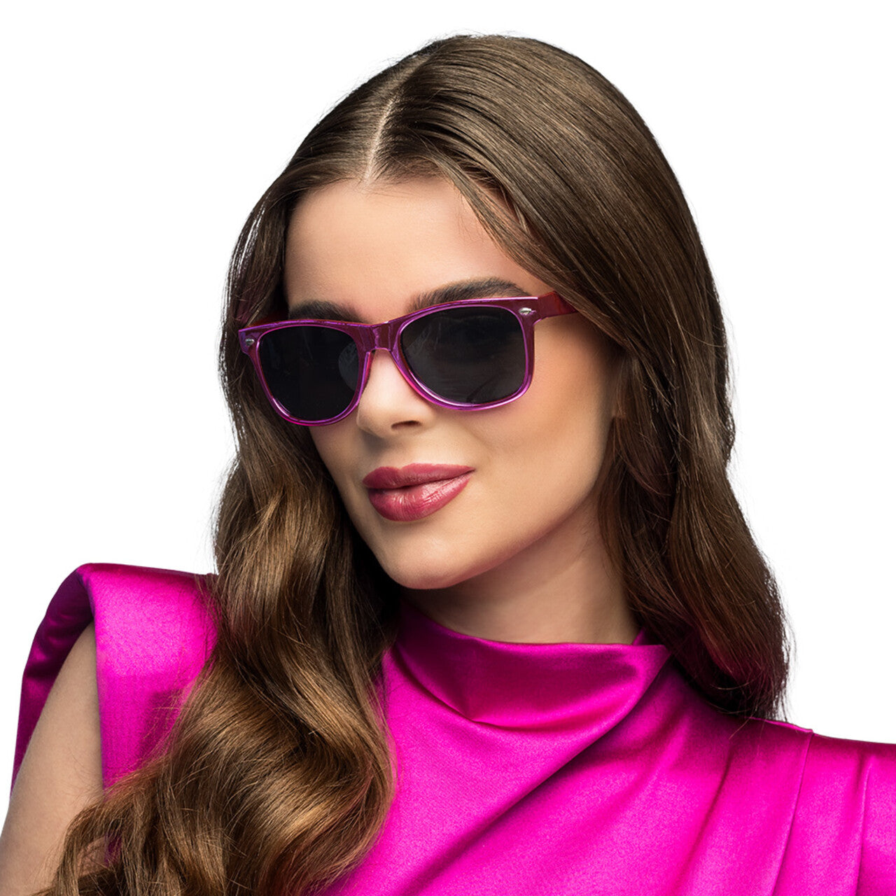 Op deze afbeelding zie je een Accessoires, van het merk Boland. Partybril Cool Collective Metallic Roze