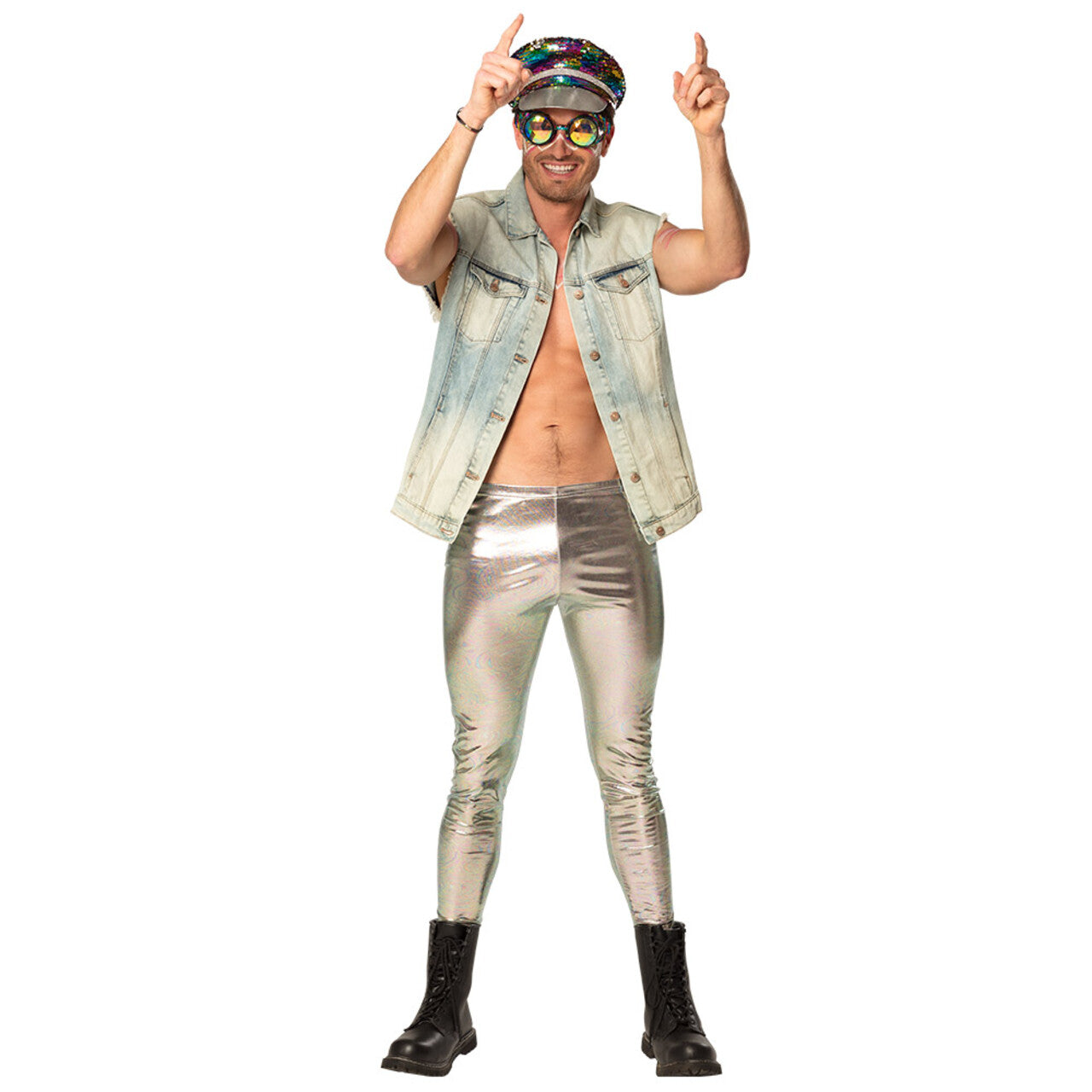 Op deze afbeelding zie je een Accessoires, van het merk Boland. Partybril Mirage Regenboog