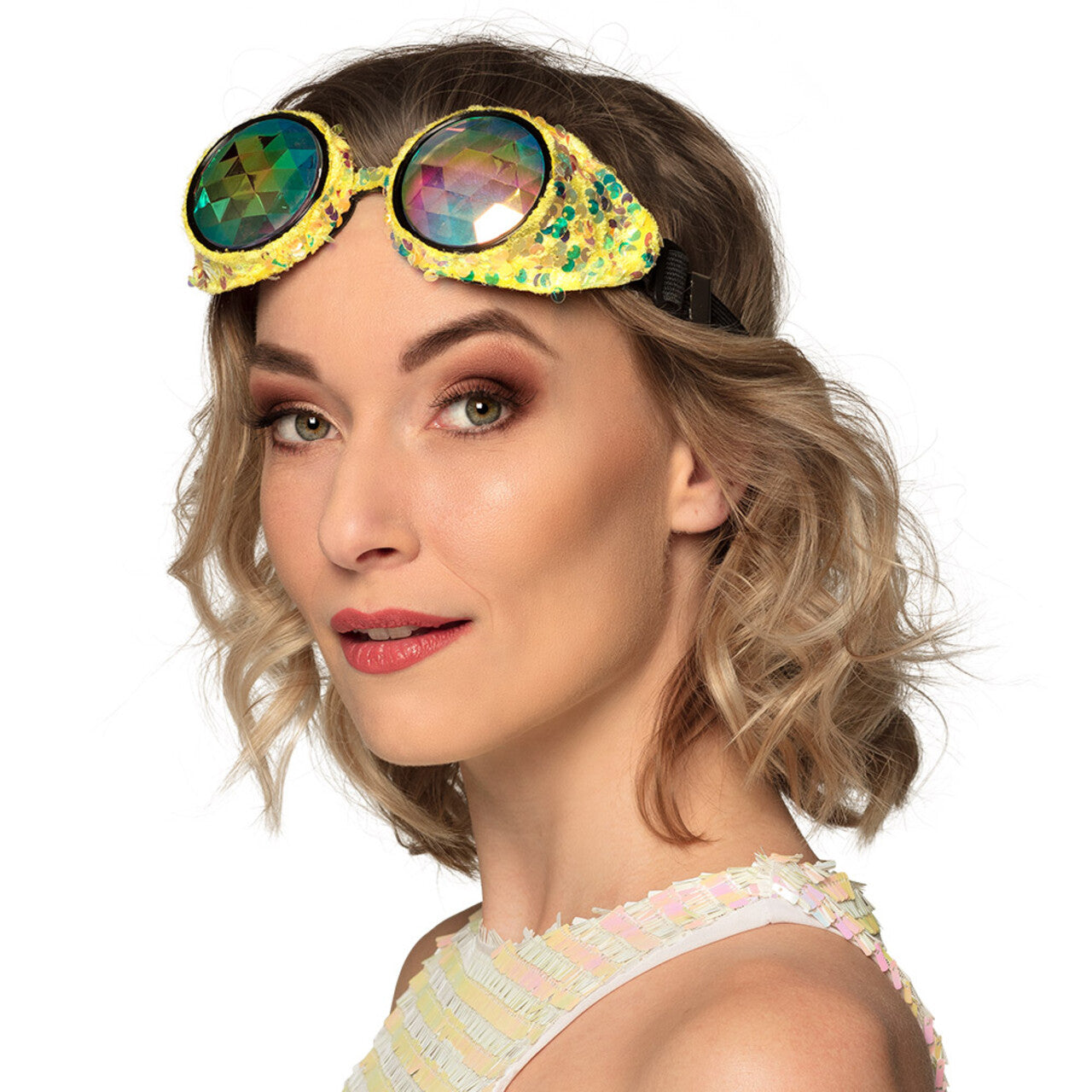 Op deze afbeelding zie je een Accessoires, van het merk Boland. Illusie In Goud Bril