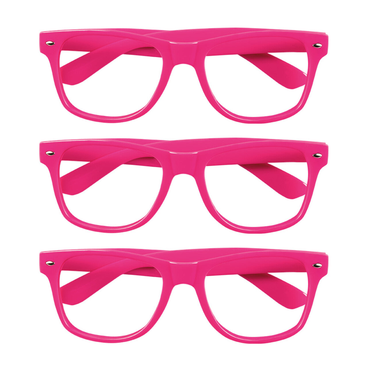 Op deze afbeelding zie je een Accessoires, van het merk Boland. Set Van 3 Neonroze Brillen