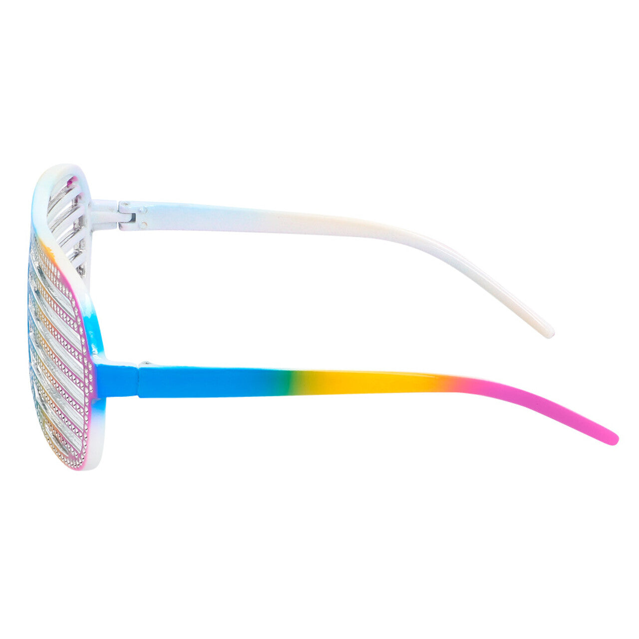 Op deze afbeelding zie je een Accessoires, van het merk Boland. Regenboog Glitter Partybril