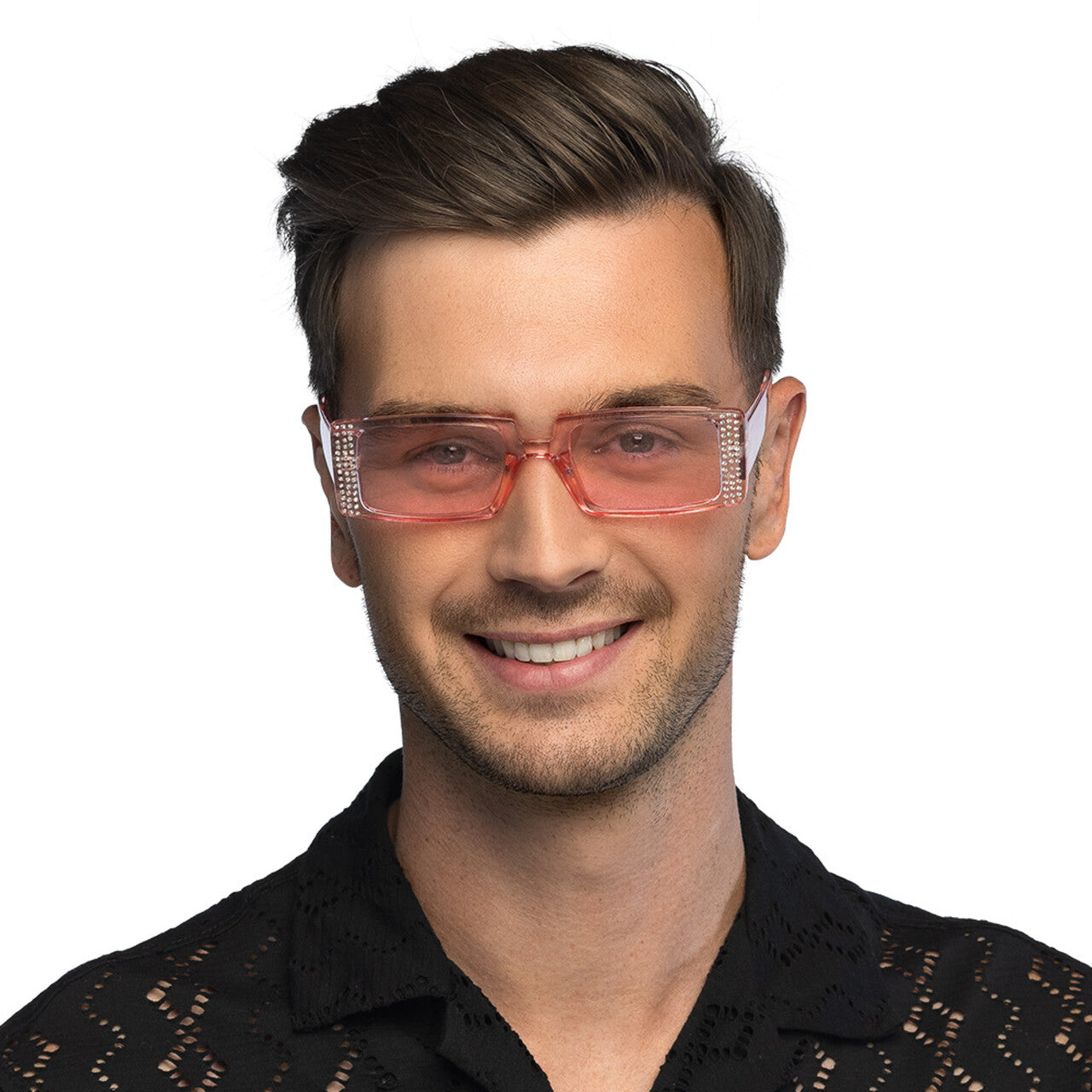 Op deze afbeelding zie je een Accessoires, van het merk Boland. Partybril Escape Roze