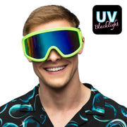 Op deze afbeelding zie je een Accessoires, van het merk Boland. Party Skibril Neongroen