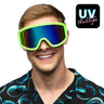 Neongrüne Party-Skibrille