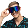 Schwarze Party-Skibrille