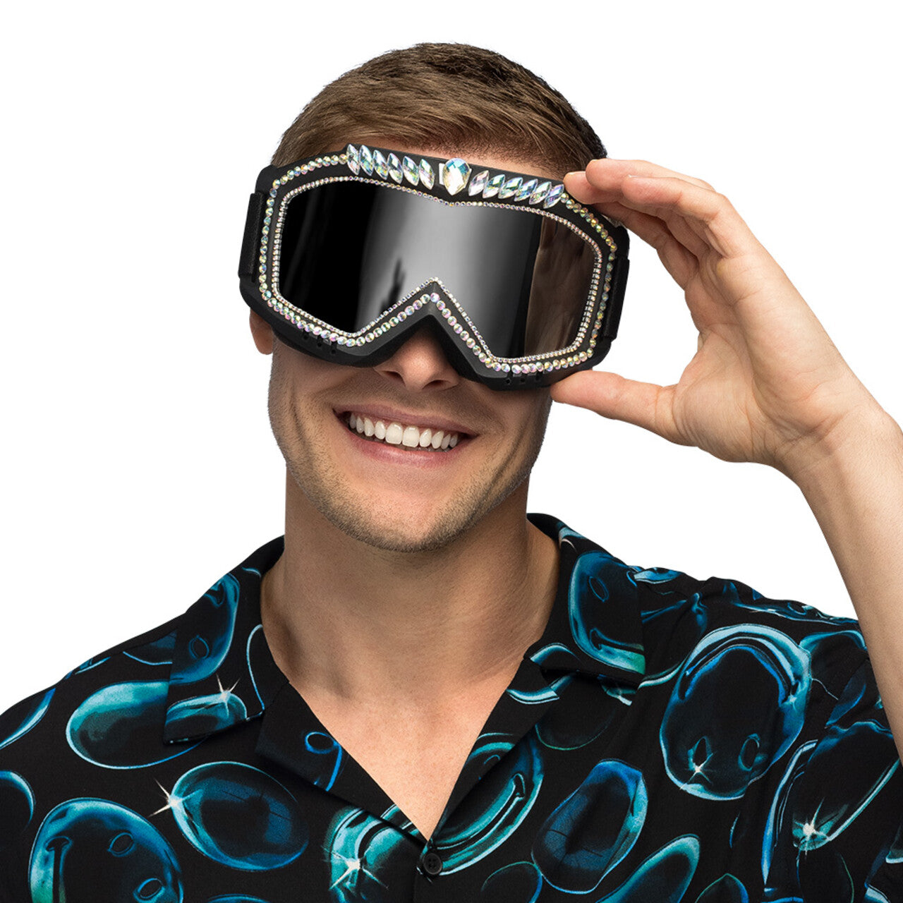 Op deze afbeelding zie je een Accessoires, van het merk Boland. Party Skibril Galaxy