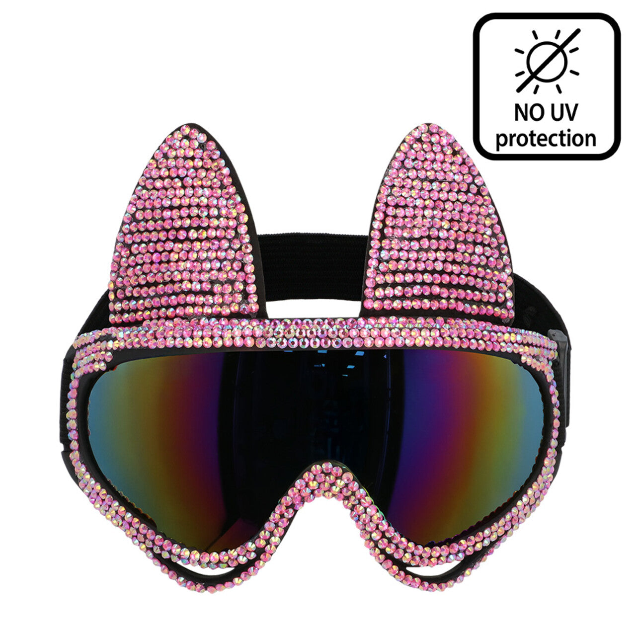 Op deze afbeelding zie je een Accessoires, van het merk Boland. Kittige Skibril Glam Cat Pink