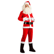 Op deze afbeelding zie je een Kostuums, van het merk Boland. Happy Old Santa Man Kostuum