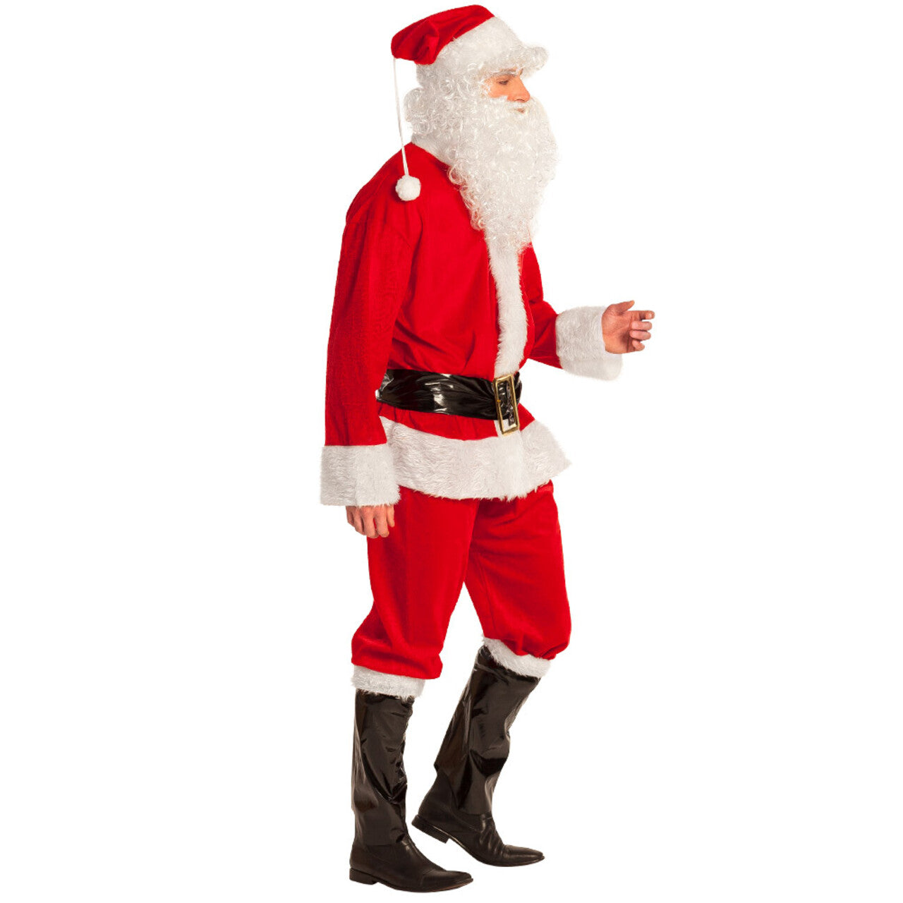 Op deze afbeelding zie je een Kostuums, van het merk Boland. De Luxe Kerstman Kostuum