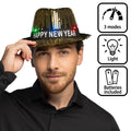 Gouden Happy New Year Hoed Met Licht