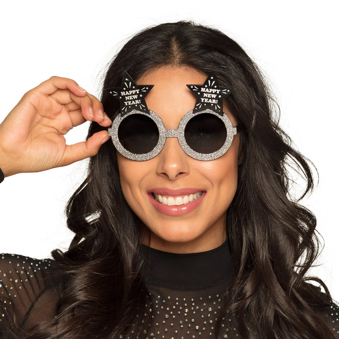 Op deze afbeelding zie je een Accessoires, van het merk Boland. Happy New Shiny Year Bril