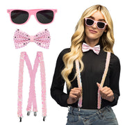 Op deze afbeelding zie je een Accessoires, van het merk Boland. Party Pailletten Set Roze