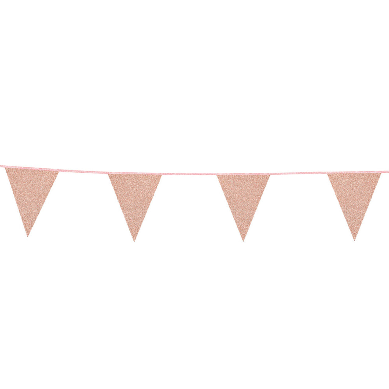 Op deze afbeelding zie je een Decoratie, van het merk Boland. Kartonnen Vlaggenlijn Glitter Rosé / Goud