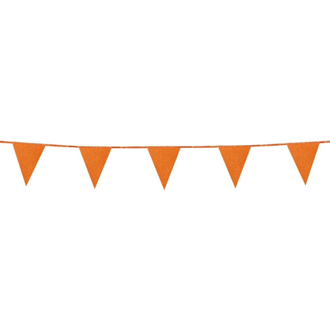 Op deze afbeelding zie je een Decoratie, van het merk Boland. Vlaggenlijn Glitter In The Air Oranje