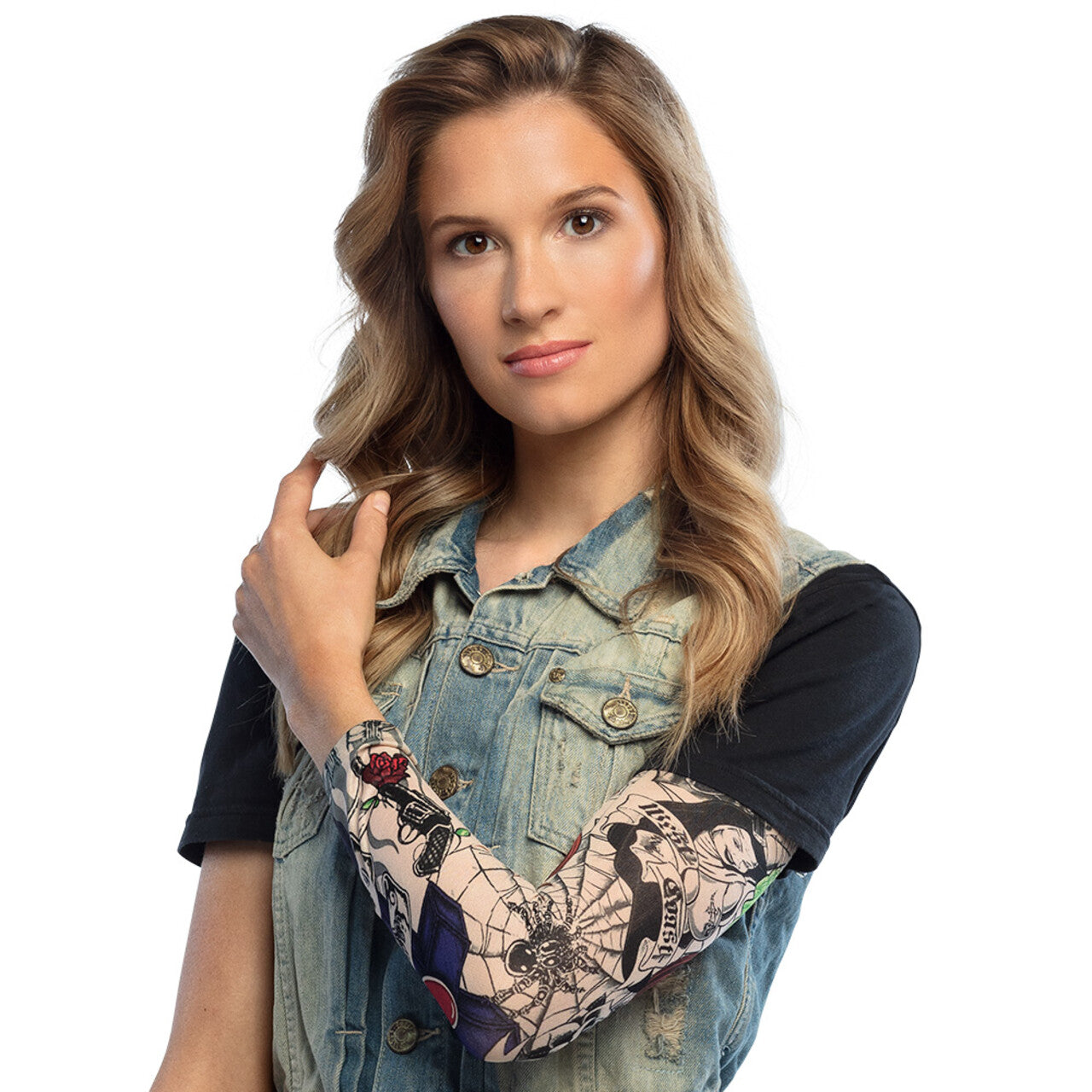 Op deze afbeelding zie je een Accessoires, van het merk Boland. Stoere Tatoeage Mouw West Coast