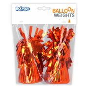 Op deze afbeelding zie je een Decoratie, van het merk Boland. Set 2 Ballongewichten Oranje