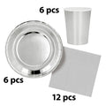 Tischset Silber