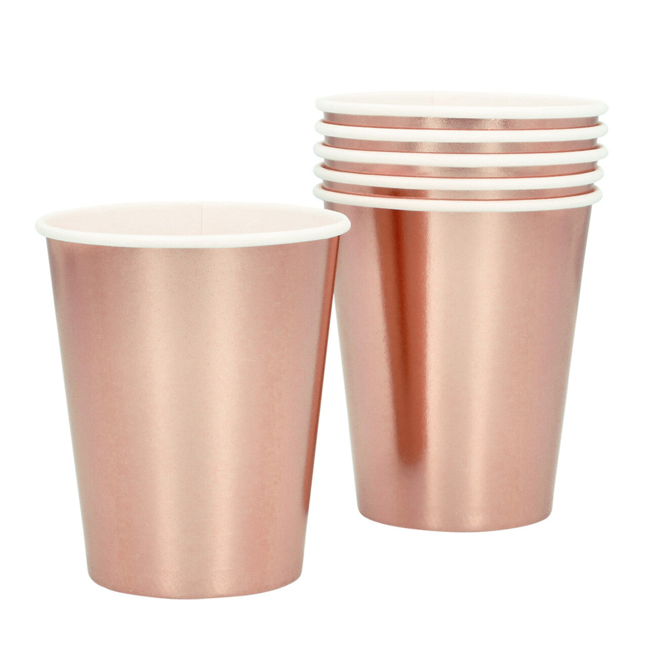 Op deze afbeelding zie je een Decoratie, van het merk Boland. Papieren Feestservies Set Roségoud