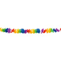 Polyester Girlande Rainbow Flowers