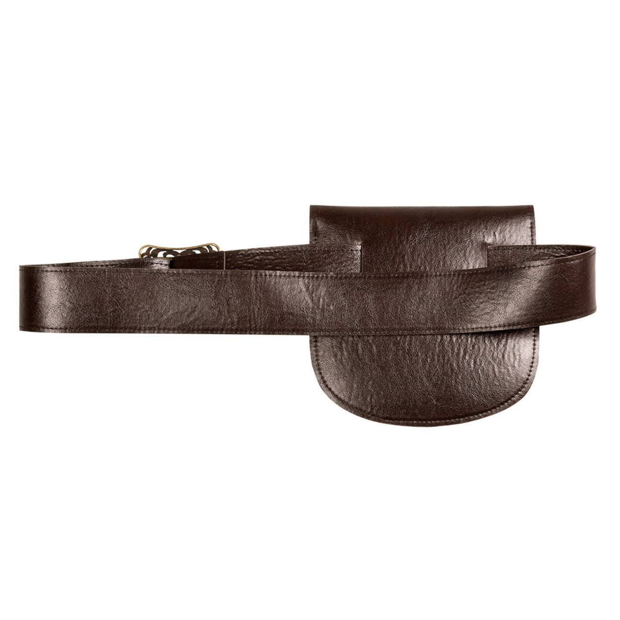 Op deze afbeelding zie je een Accessoires, van het merk Boland. Bruine Lederlook Heuptas Met Riem