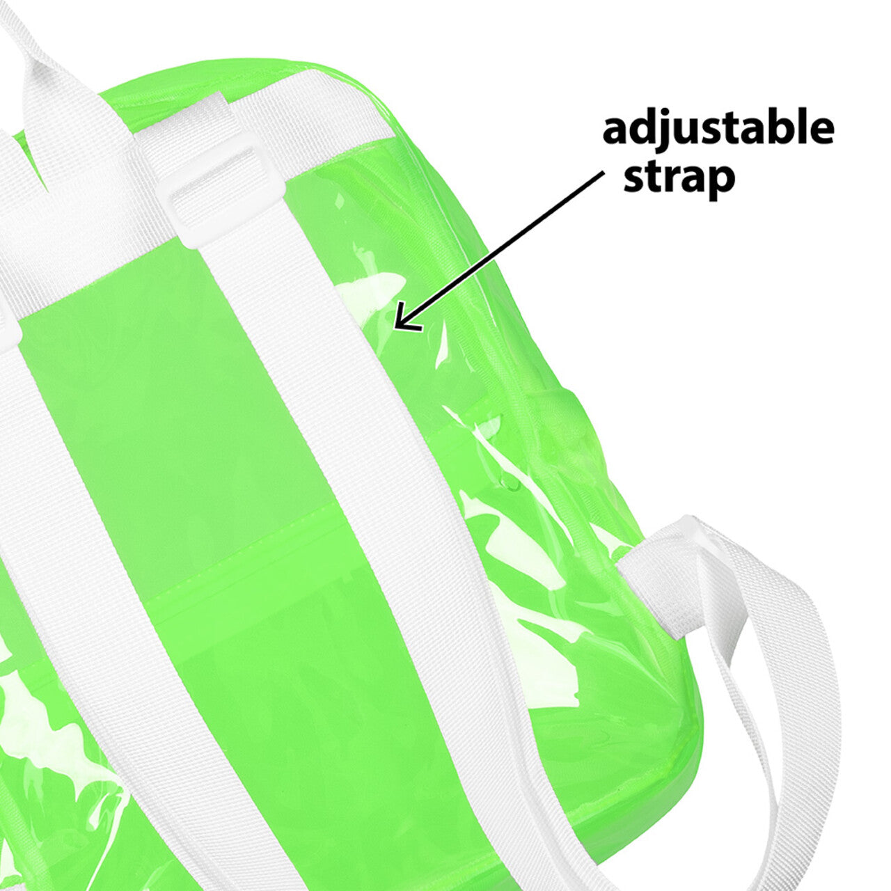 Op deze afbeelding zie je een Accessoires, van het merk Boland. Handige Rugzak Doorzichtig Groen