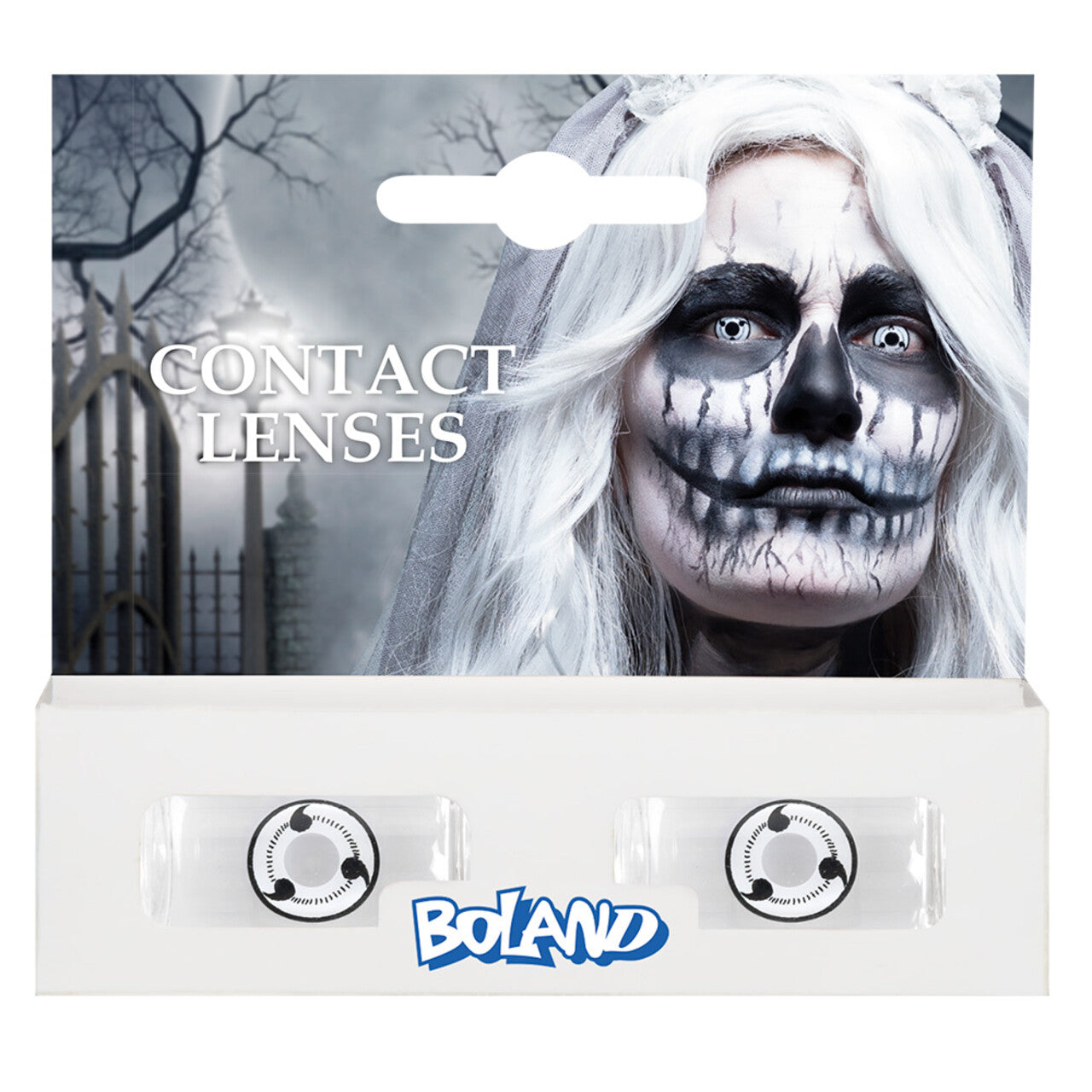 Op deze afbeelding zie je een Accessoires, van het merk Boland. Paar 3-Maandslenzen Ghost Bride