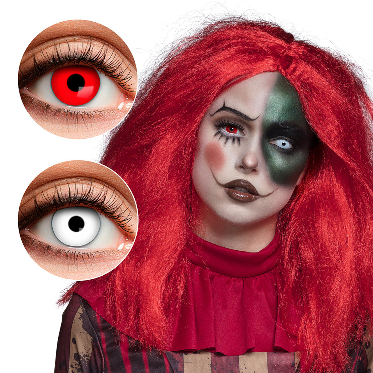 Op deze afbeelding zie je een Accessoires, van het merk Boland. Duolenzen Vreselijke Enge Clown