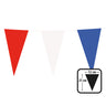 Papier Wimpelkette Rot-Weiss-Blau