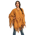 Boho-Fransenponcho Damen