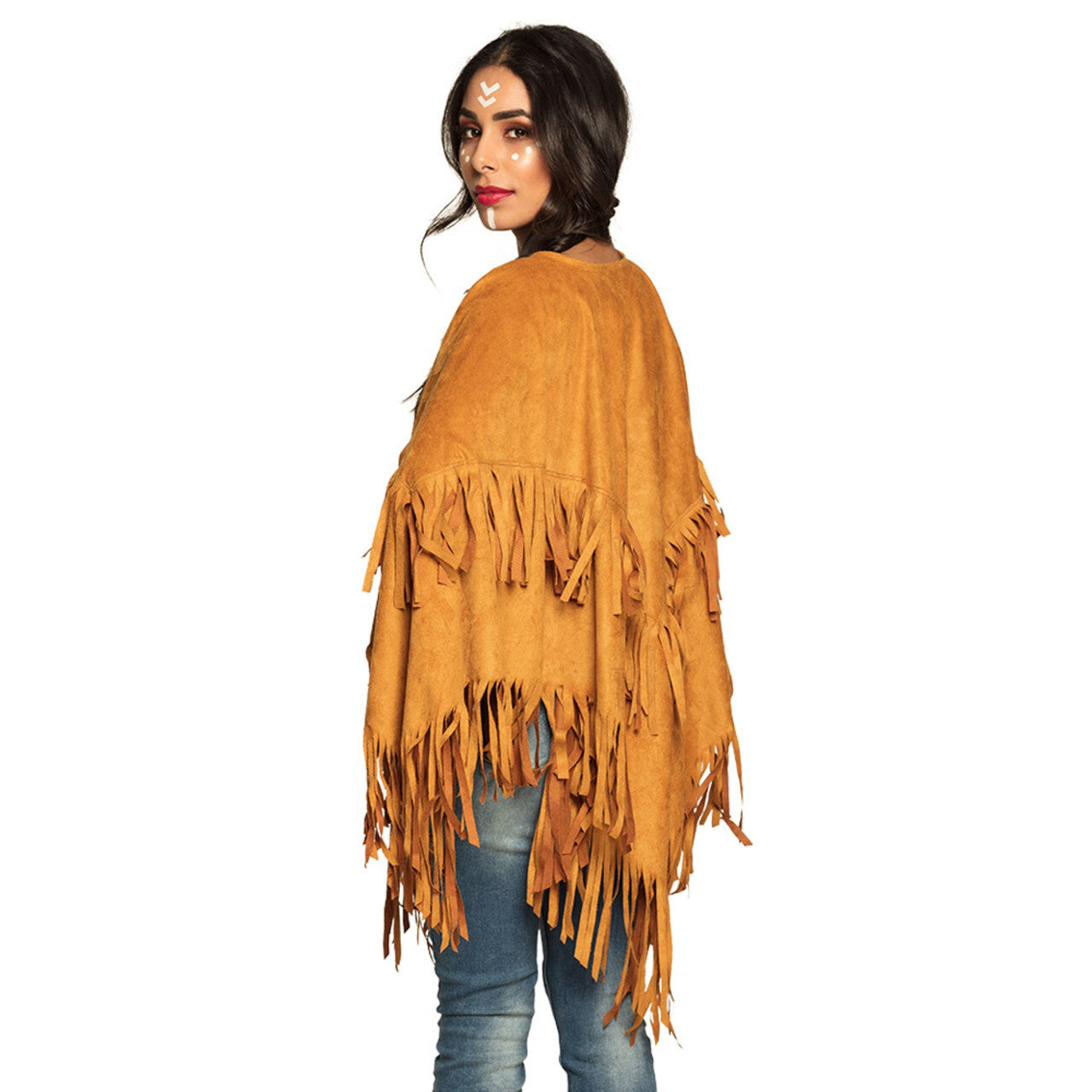 Op deze afbeelding zie je een Kostuums, van het merk Boland. Poncho Bohemian Vrouw