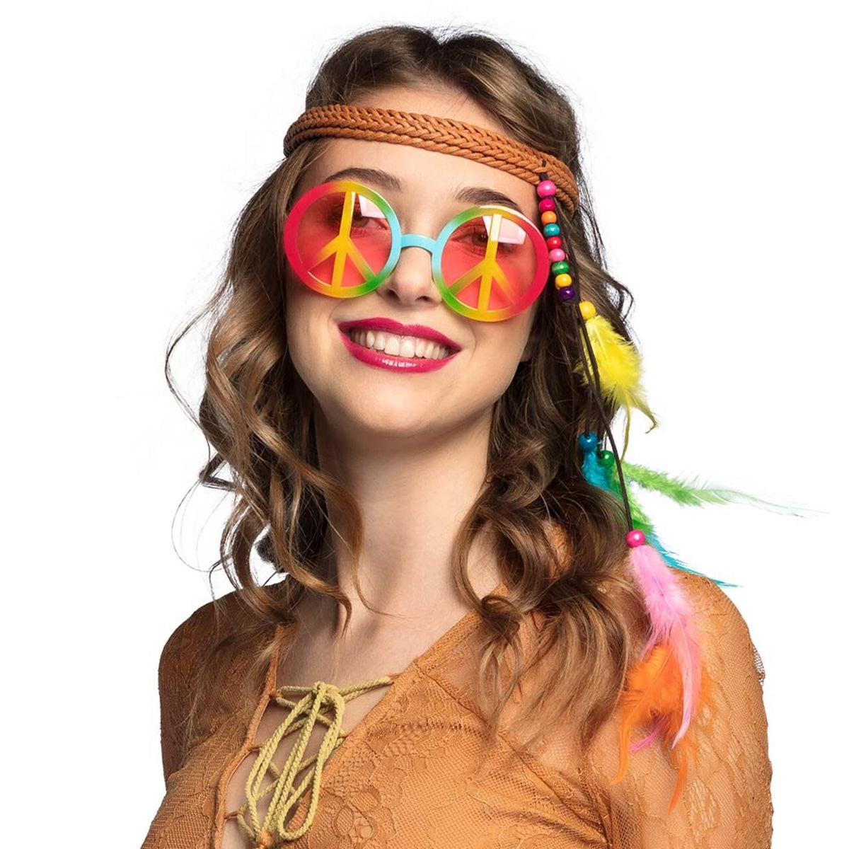 Op deze afbeelding zie je een Accessoires, van het merk Boland. Accessoire Set Hippie Bohemian Peacelover