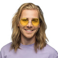 Hippie Partybrille XL Gelb