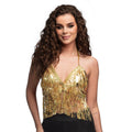 Festival-Glamour Goldtop Damen