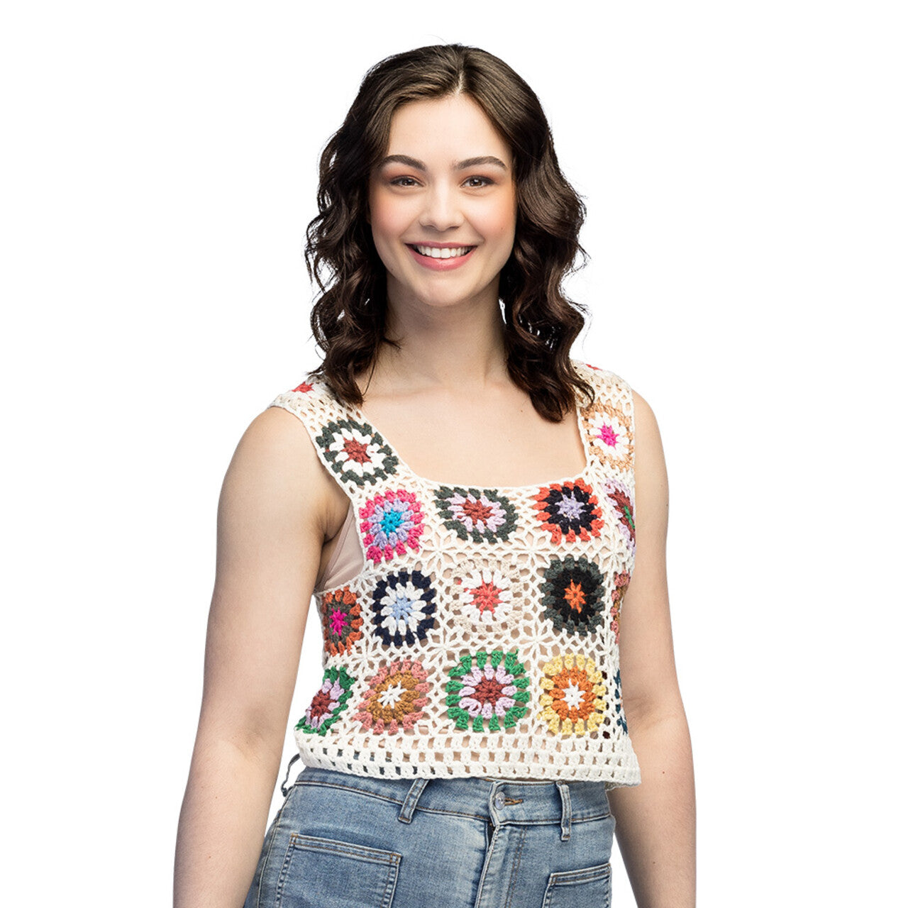 Op deze afbeelding zie je een Kostuums, van het merk Boland. Top Floral Loom (M / L) Vrouw Kostuum