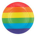 Satz 8 Papierteller Regenbogen