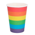 Satz 8 Papierbecher Regenbogen