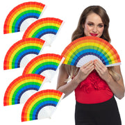 Op deze afbeelding zie je een Decoratie, van het merk Boland. Rainbow Pride Set Van 6 Waaiers