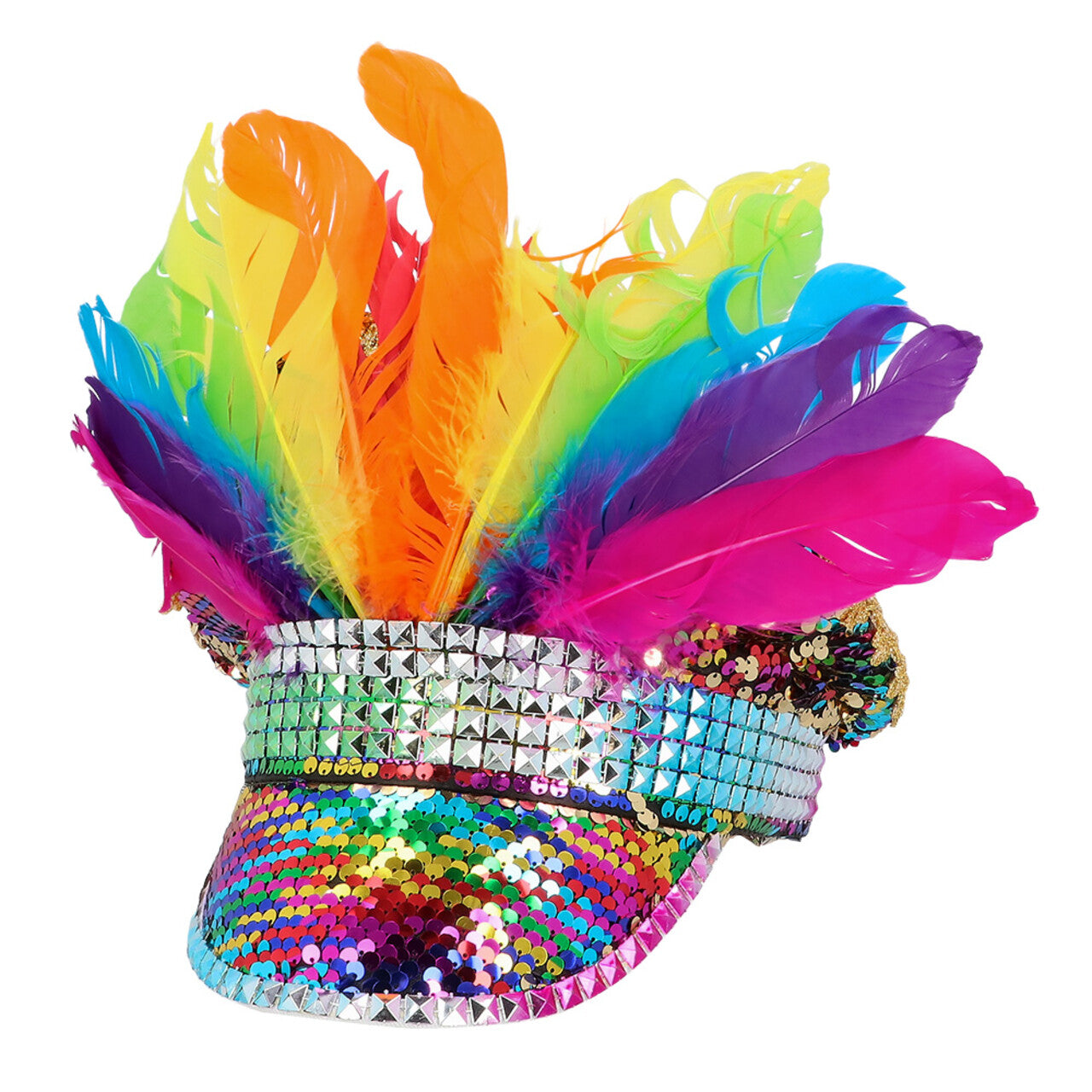 Op deze afbeelding zie je een Accessoires, van het merk Boland. Pet Shiny Rainbow Chief