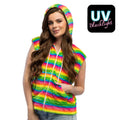 Weste Fluffy Uv Regenbogen Unisex