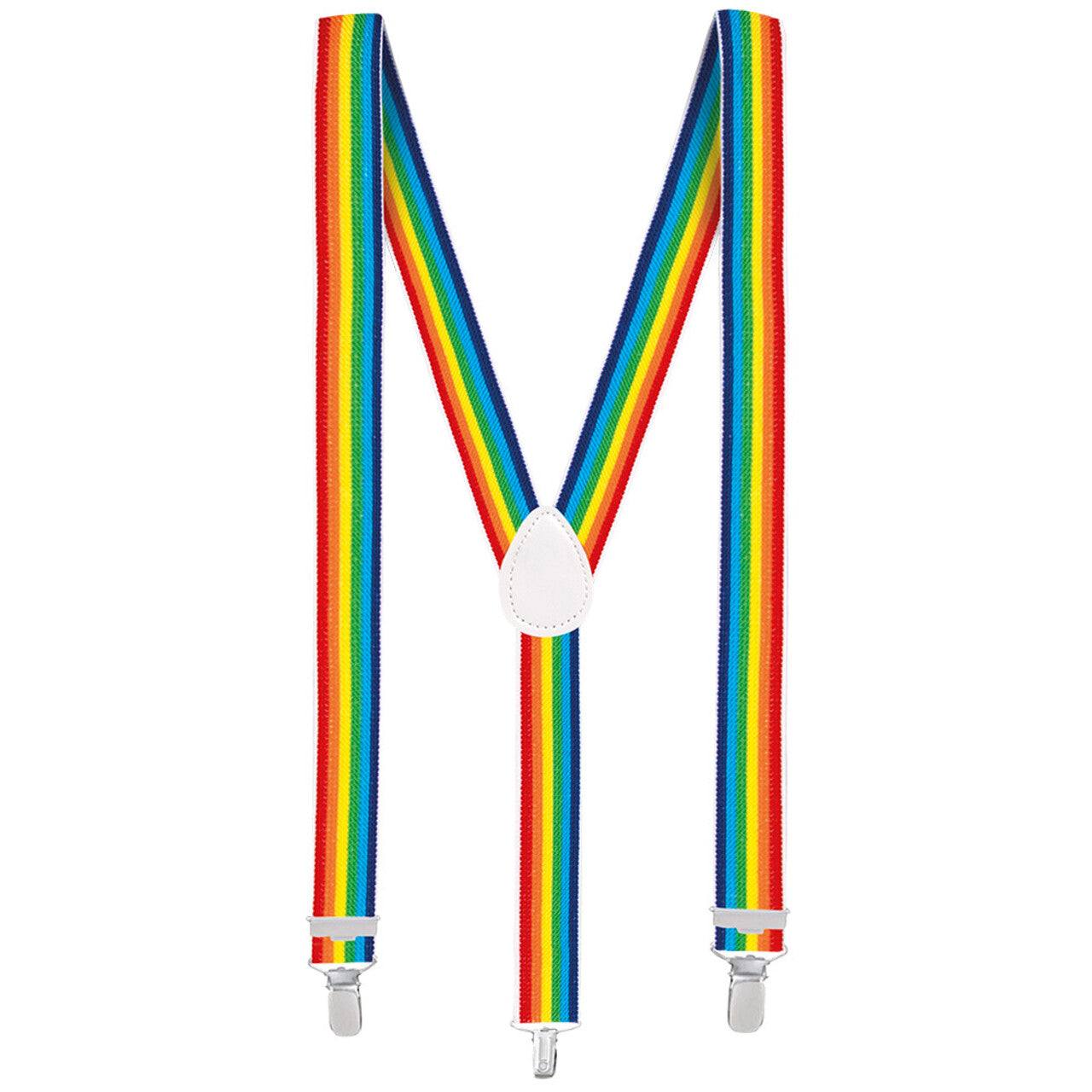 Op deze afbeelding zie je een Accessoires, van het merk Boland. Gentleman Party Set Regenboog (Partybril, Vlinderstrik En Bretels)