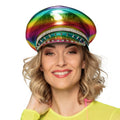 Regenbogen Biker Mütze