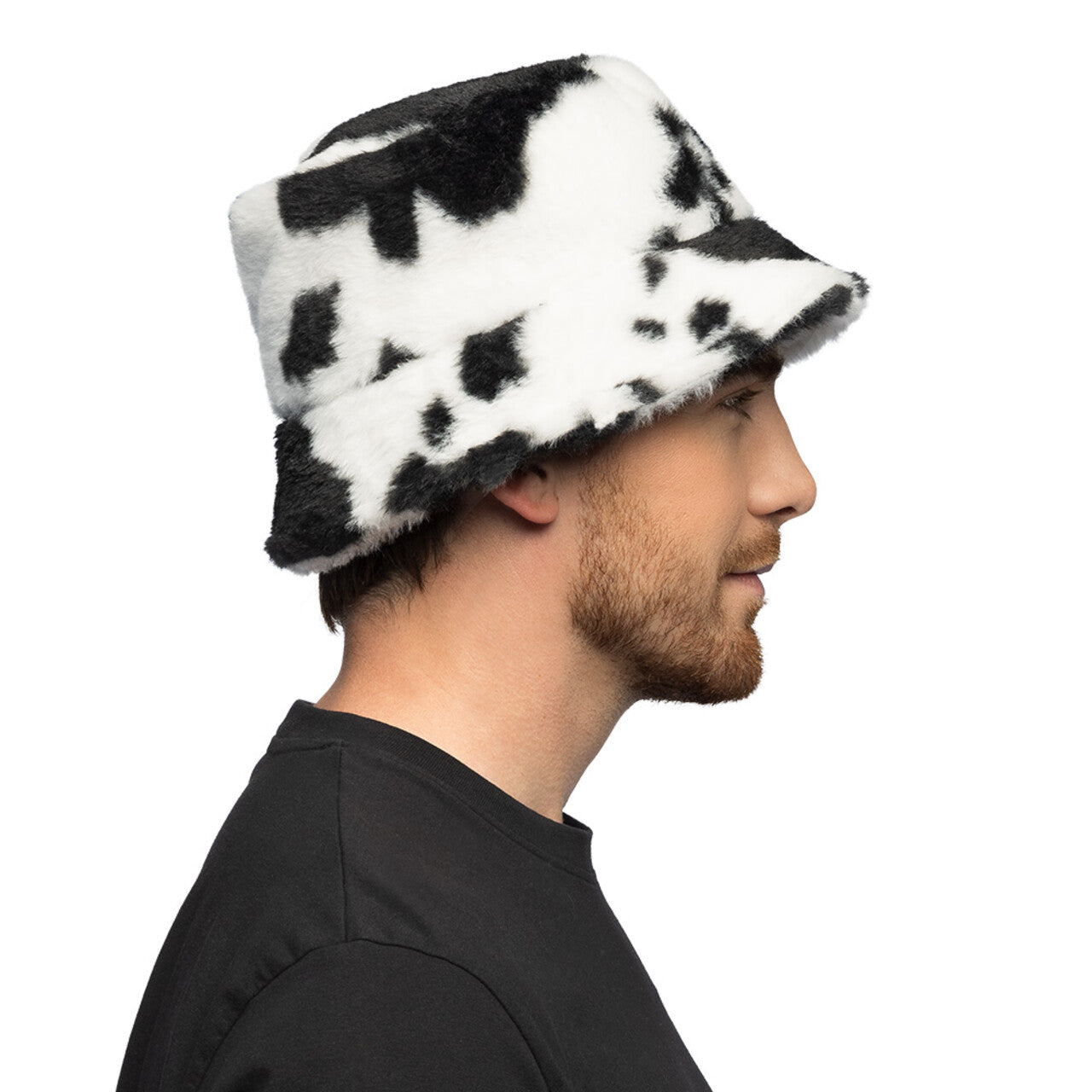 Op deze afbeelding zie je een Accessoires, van het merk Boland. Pluchen Bucket Hat Koe
